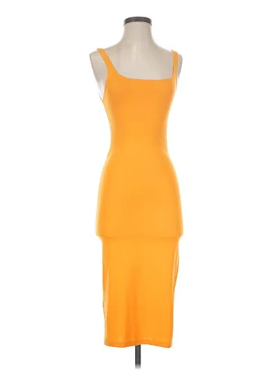 Pre-owned Zara Cocktail Dress In Orange