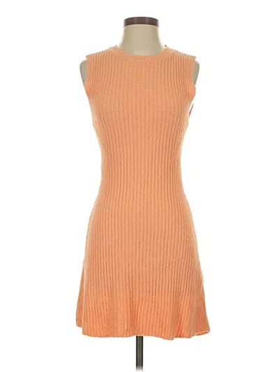 Pre-owned Zara Cocktail Dress In Orange