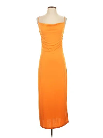 Pre-owned Zara Cocktail Dress In Orange