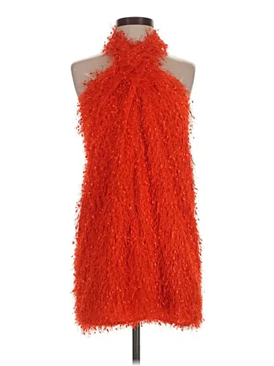 Pre-owned Zara Cocktail Dress In Orange