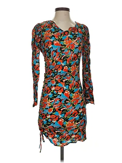 Pre-owned Zara Cocktail Dress In Orange