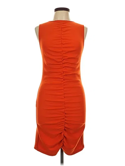 Pre-owned Zara Cocktail Dress In Orange
