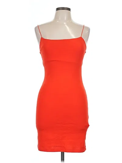 Pre-owned Zara Cocktail Dress In Orange