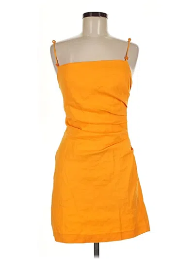 Pre-owned Zara Cocktail Dress In Orange
