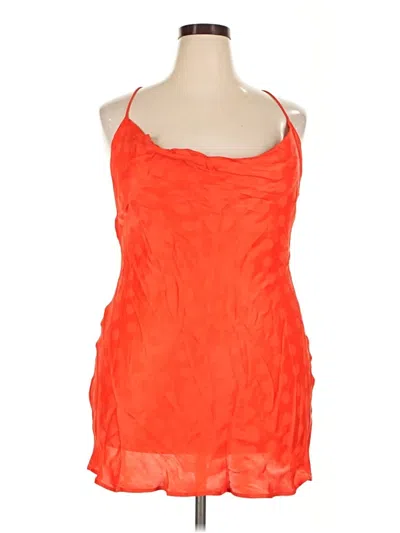 Zara Cocktail Dress In Orange
