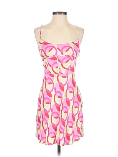 Pre-owned Zara Cocktail Dress In Pink