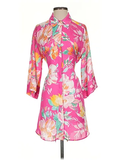 Pre-owned Zara Cocktail Dress In Pink