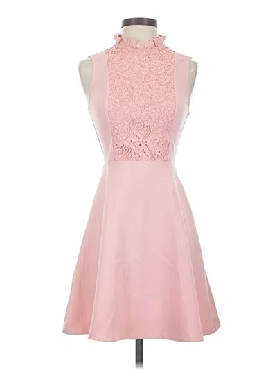 Pre-owned Zara Cocktail Dress In Pink