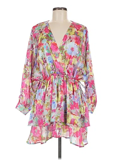 Pre-owned Zara Cocktail Dress In Pink