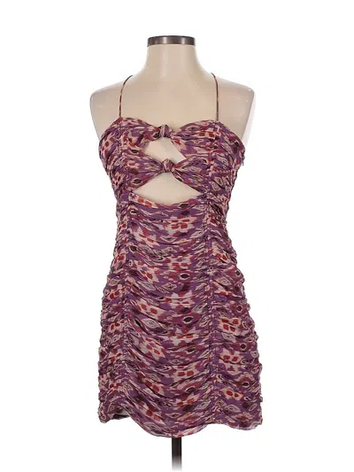 Pre-owned Zara Cocktail Dress In Purple