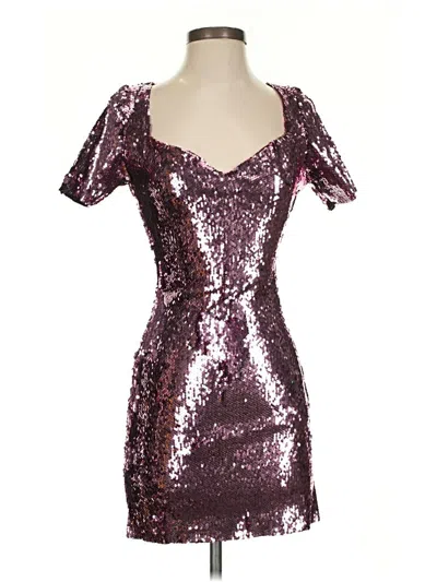 Pre-owned Zara Cocktail Dress In Purple