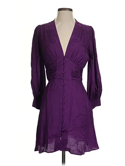 Pre-owned Zara Cocktail Dress In Purple