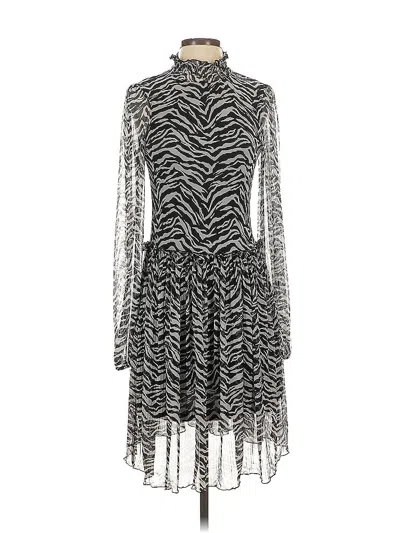 Pre-owned Zara Cocktail Dress In Silver