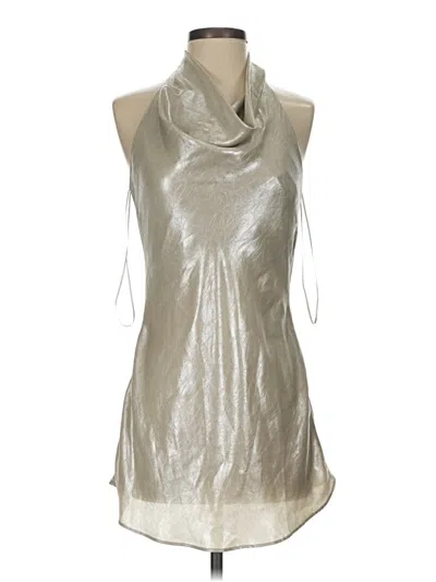 Pre-owned Zara Cocktail Dress In Silver