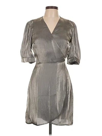 Pre-owned Zara Cocktail Dress In Silver