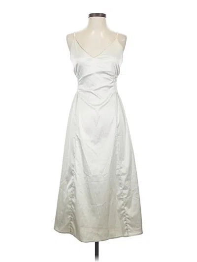 Pre-owned Zara Cocktail Dress In Silver