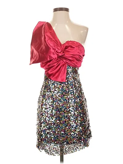 Pre-owned Zara Cocktail Dress In Silver