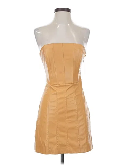 Zara Cocktail Dress In Tan