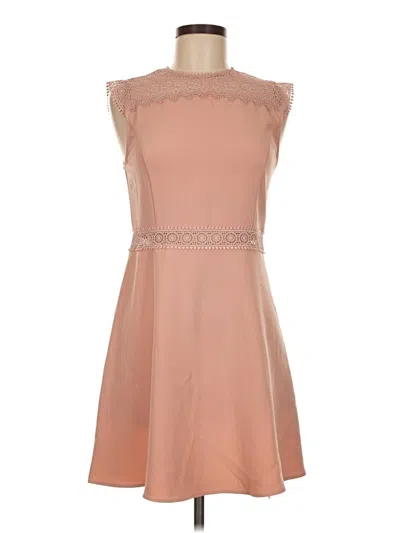 Pre-owned Zara Cocktail Dress In Tan