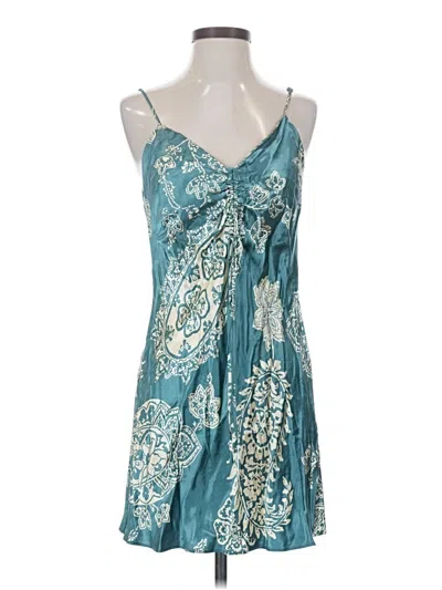 Pre-owned Zara Cocktail Dress In Teal