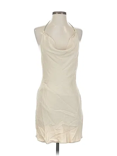 Pre-owned Zara Cocktail Dress In White