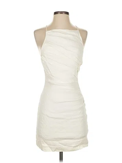 Pre-owned Zara Cocktail Dress In White