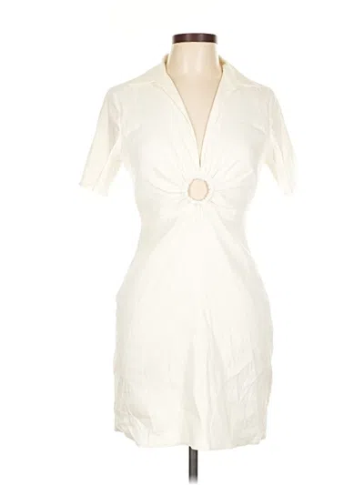Pre-owned Zara Cocktail Dress In White