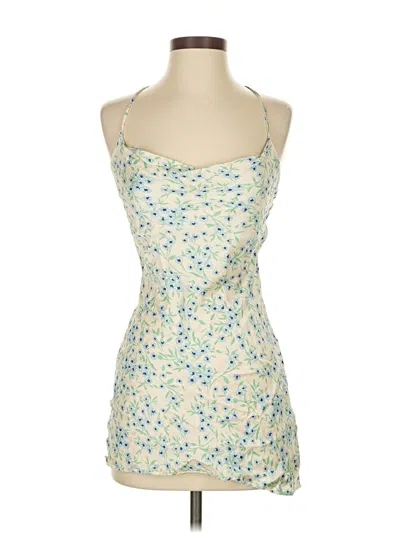 Pre-owned Zara Cocktail Dress In White
