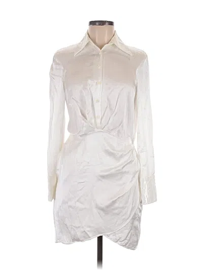 Pre-owned Zara Cocktail Dress In White