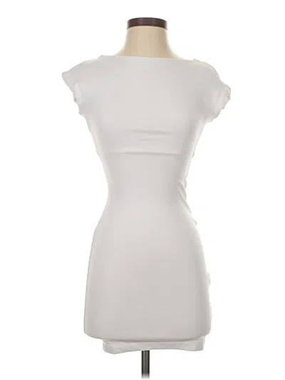 Pre-owned Zara Cocktail Dress In White