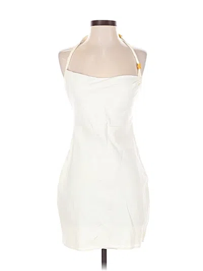 Pre-owned Zara Cocktail Dress In White