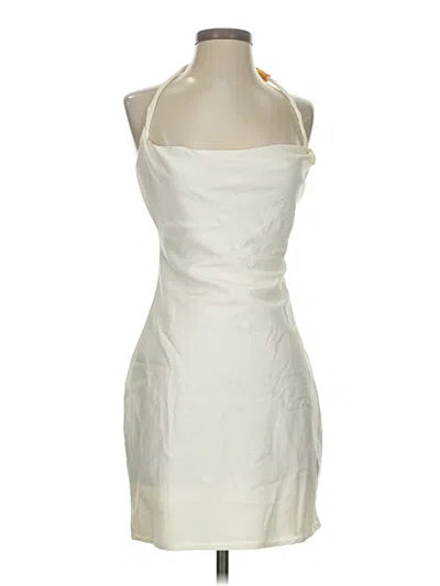 Pre-owned Zara Cocktail Dress In White