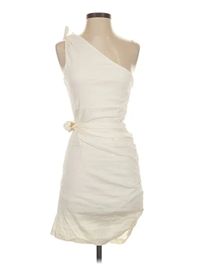 Pre-owned Zara Cocktail Dress In White