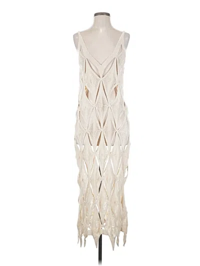 Pre-owned Zara Cocktail Dress In White
