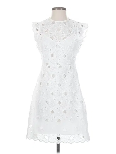 Pre-owned Zara Cocktail Dress In White