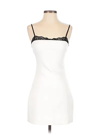 Pre-owned Zara Cocktail Dress In White