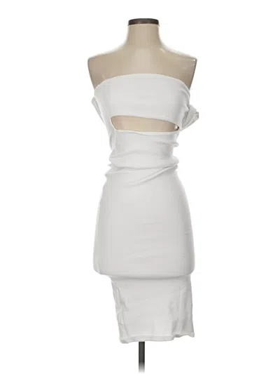 Pre-owned Zara Cocktail Dress In White