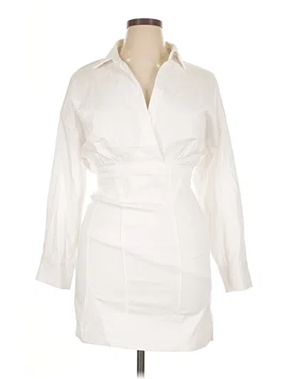 Pre-owned Zara Cocktail Dress In White