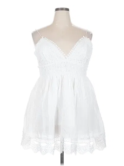 Pre-owned Zara Cocktail Dress In White