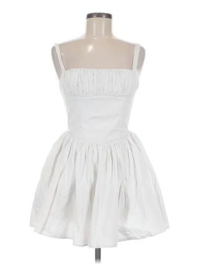 Pre-owned Zara Cocktail Dress In White