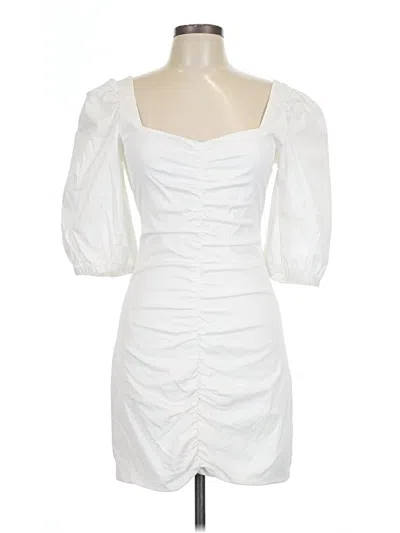 Pre-owned Zara Cocktail Dress In White