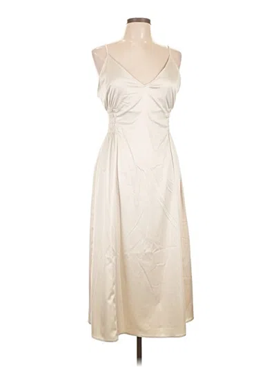 Pre-owned Zara Cocktail Dress In White