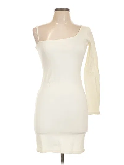 Pre-owned Zara Cocktail Dress In White