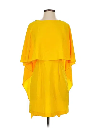 Pre-owned Zara Cocktail Dress In Yellow
