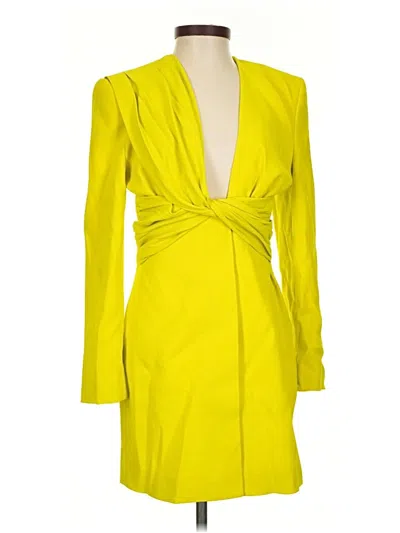 Pre-owned Zara Cocktail Dress In Yellow