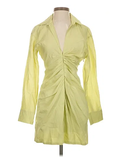 Pre-owned Zara Cocktail Dress In Yellow