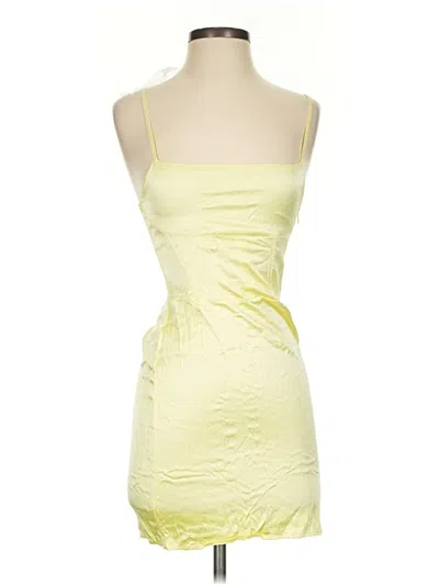 Pre-owned Zara Cocktail Dress In Yellow