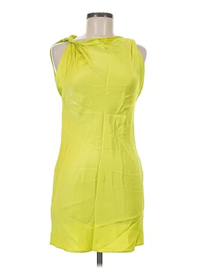Pre-owned Zara Cocktail Dress In Yellow
