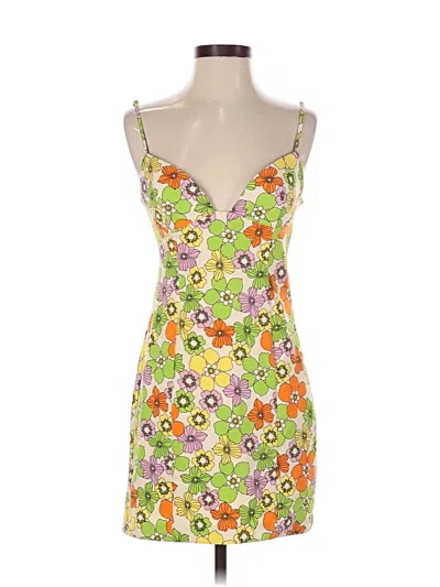 Zara Cocktail Dress In Yellow
