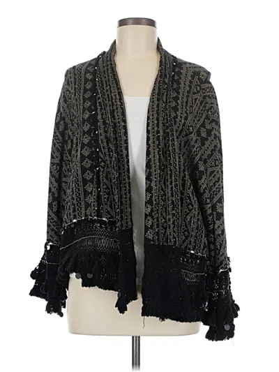 Pre-owned Zara Collection Cardigan Sweater In Black
